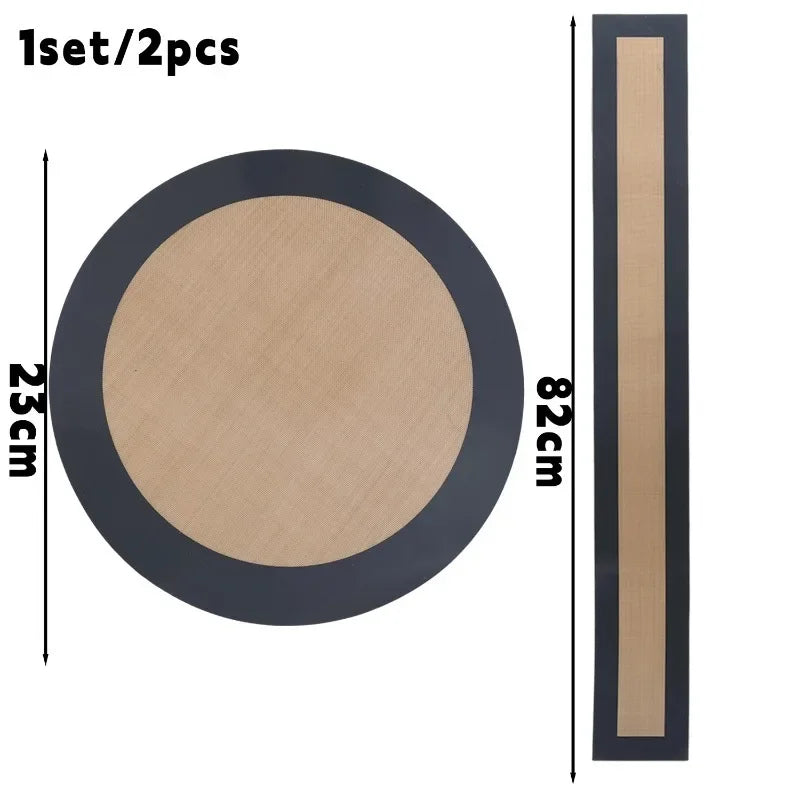 9-Inch Silicone Baking Mat - Nonstick Reusable Cake & Pizza Liner