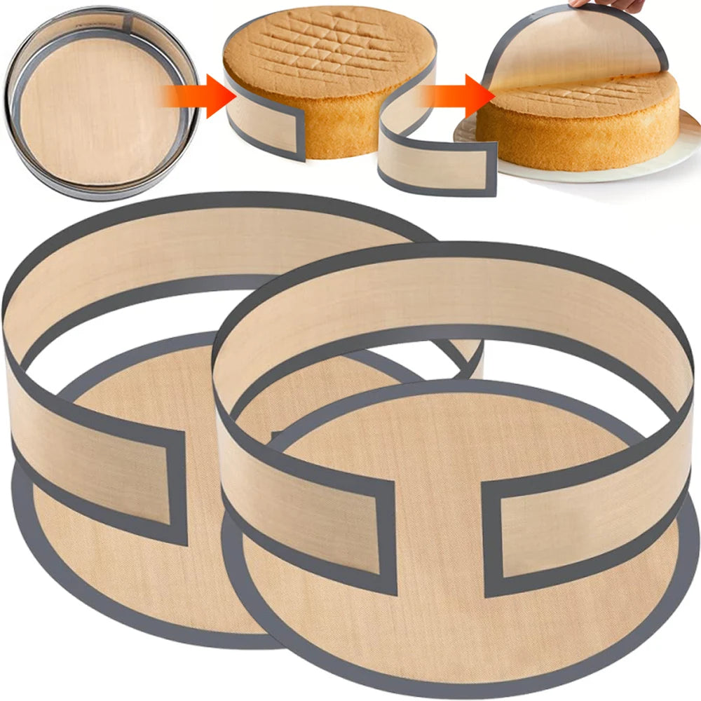 9-Inch Silicone Baking Mat - Nonstick Reusable Cake & Pizza Liner